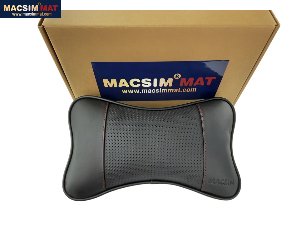 Gối tựa đầu ô tô chất liệu da Nappa nhãn hiệu Macsim mã HR54