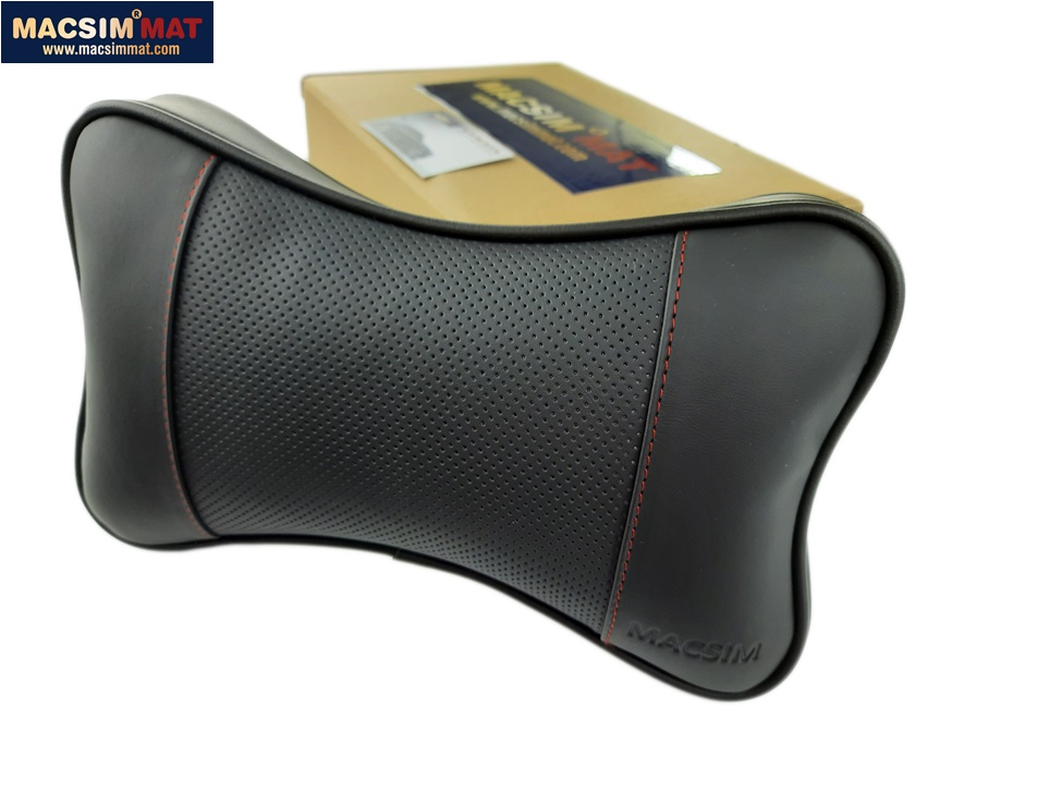 Gối tựa đầu ô tô chất liệu da Nappa nhãn hiệu Macsim mã HR54