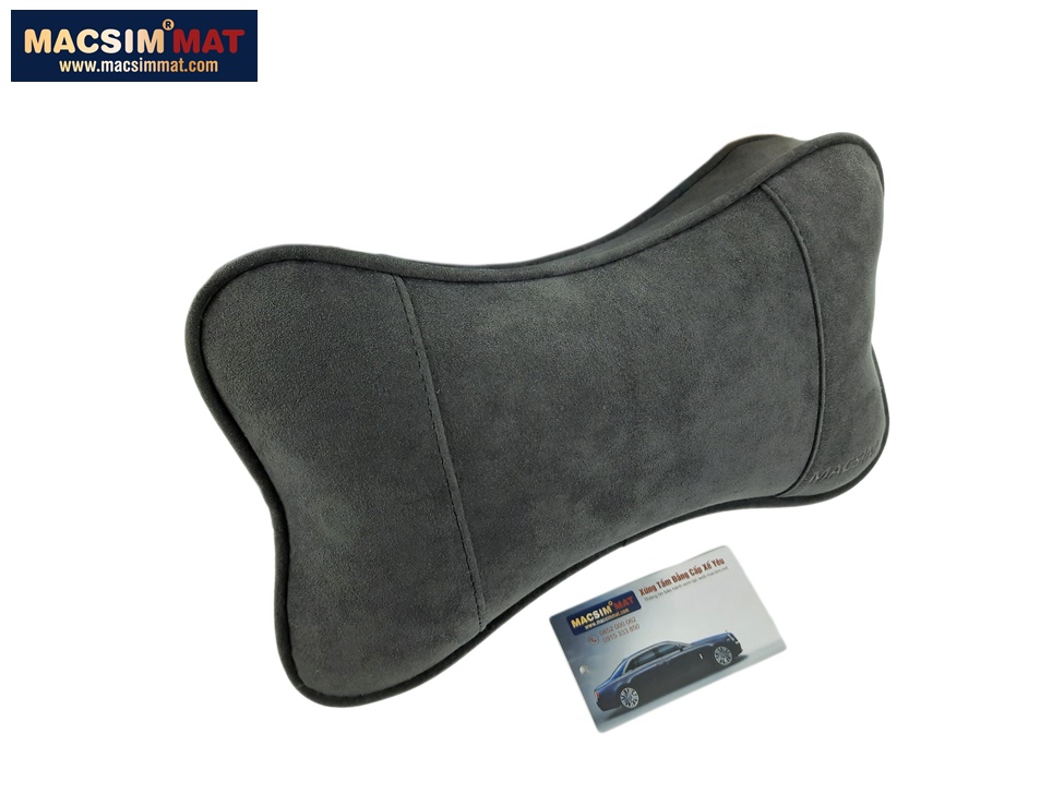 Gối tựa đầu ô tô Alcantara nhãn hiệu Macsim mã HR54AL