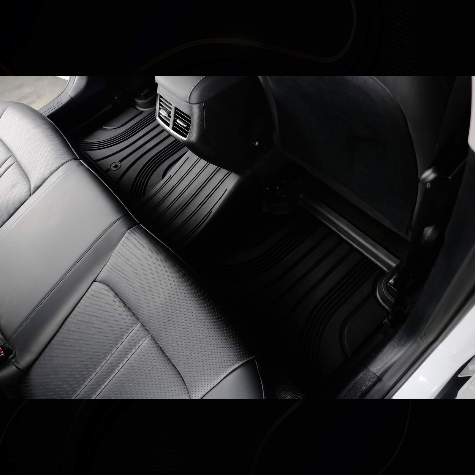 Thảm lót sàn xe ô tô  Hyundai Palisade  Nhãn hiệu Macsim 3W chất liệu nhựa TPE đúc khuôn cao cấp - màu đen