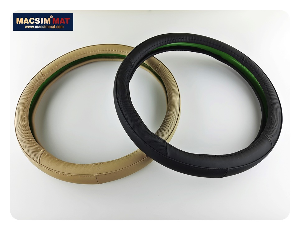 Bọc vô lăng cao cấp chất liệu da thật 100%, khâu tay thủ công size M phù hợp các loại xe nhãn hiệu Macsim mã 8912