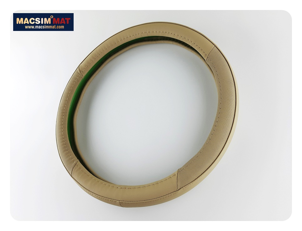 Bọc vô lăng cao cấp chất liệu da thật 100%, khâu tay thủ công size M phù hợp các loại xe nhãn hiệu Macsim mã 8912