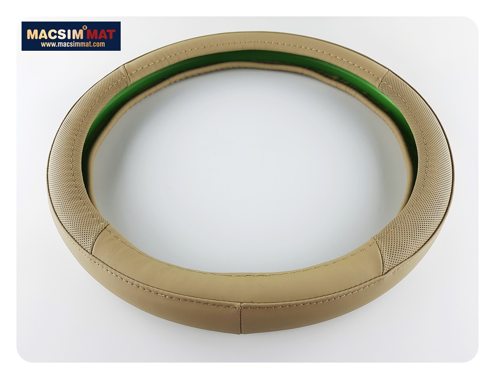 Bọc vô lăng cao cấp chất liệu da thật 100%, khâu tay thủ công size M phù hợp các loại xe nhãn hiệu Macsim mã 8912