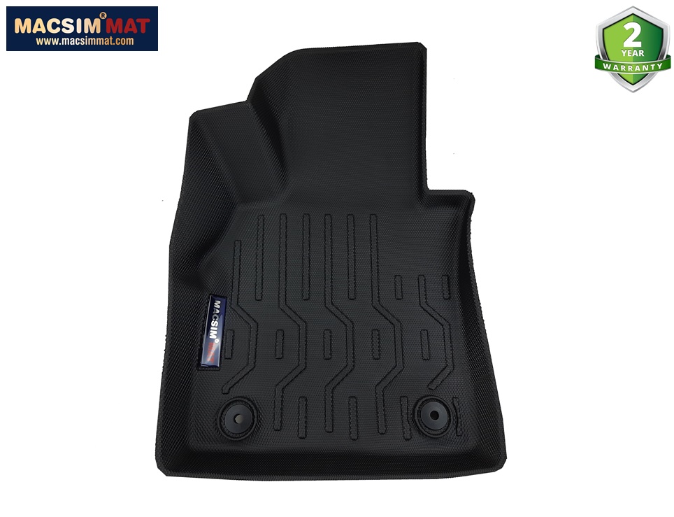 Thảm lót sàn xe ô tô Mazda CX3 Nhãn hiệu Macsim đen nhám chất liệu nhựa TPV cao cấp  (FDW-114) - 2 hàng ghế
