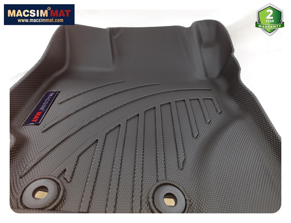 Thảm lót sàn hn Toyota Vios 2014 - nay  Nhãn hiệu Macsim chất liệu nhựa TPV cao cấp màu đen - 2 hàng ghế