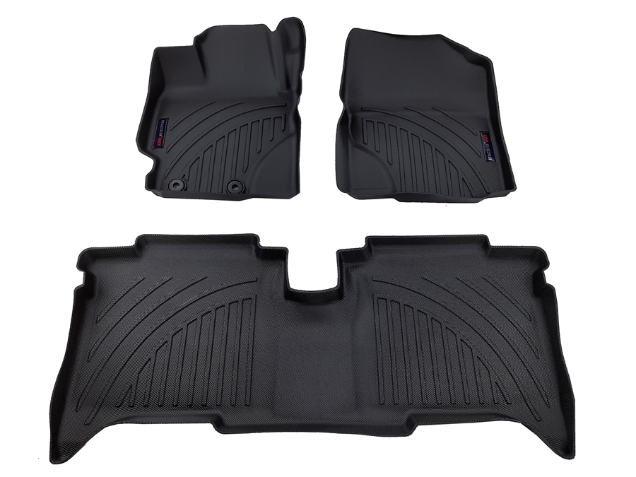 Thảm lót sàn hn Toyota Vios 2014 - nay  Nhãn hiệu Macsim chất liệu nhựa TPV cao cấp màu đen - 2 hàng ghế