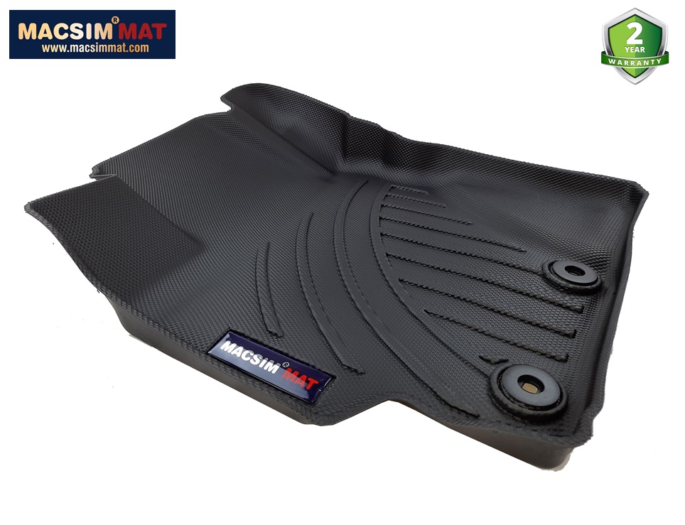 Thảm lót sàn hn Toyota Vios 2014 - nay  Nhãn hiệu Macsim chất liệu nhựa TPV cao cấp màu đen - 2 hàng ghế