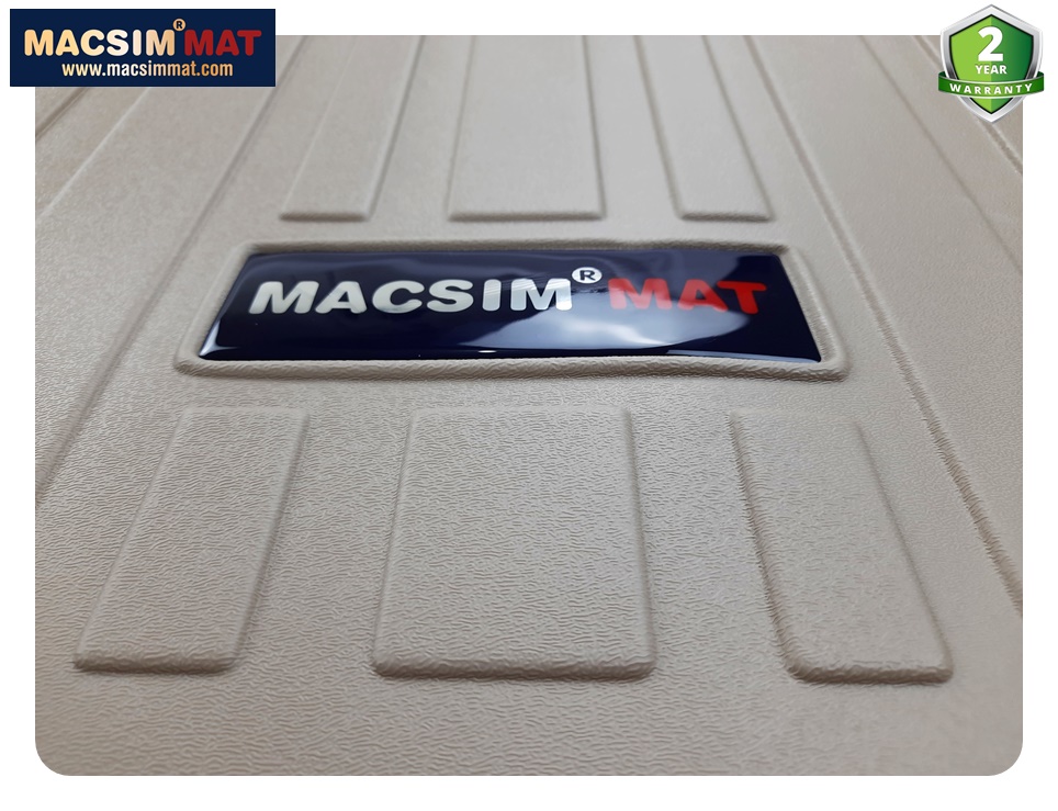 Thảm lót cốp xe ô tô Lexus GX 2010- 2023 nhãn hiệu Macsim chất liệu TPV cao cấp màu be