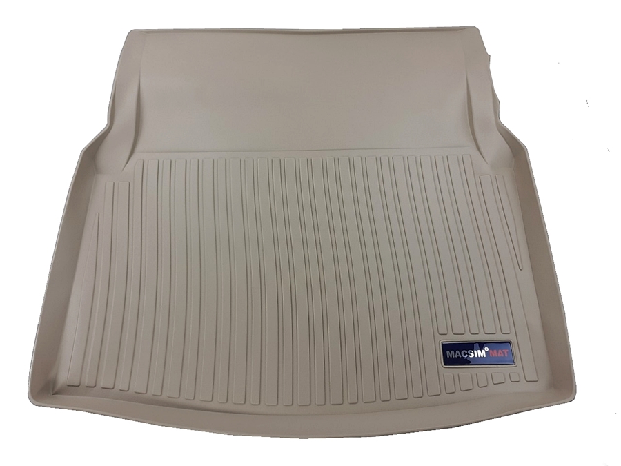 Thảm lót cốp hn xe ô tô Mercedes C 2015 -nay nhãn hiệu Macsim chất liệu TPV cao cấp màu be (181)