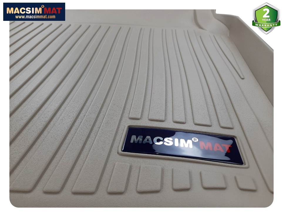 Thảm lót cốp hn xe ô tô Mercedes C 2015 -nay nhãn hiệu Macsim chất liệu TPV cao cấp màu be (181)