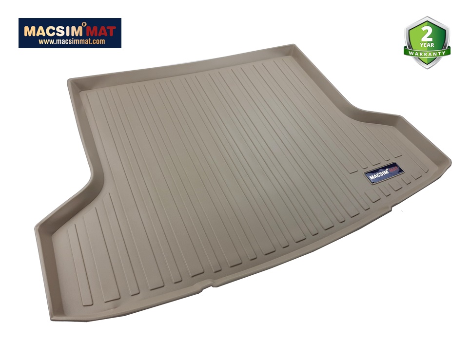 Thảm lót cốp xe ô tô Mitsubishi G4 2016 - nay nhãn hiệu Macsim chất liệu TPV cao cấp màu be (D0204)