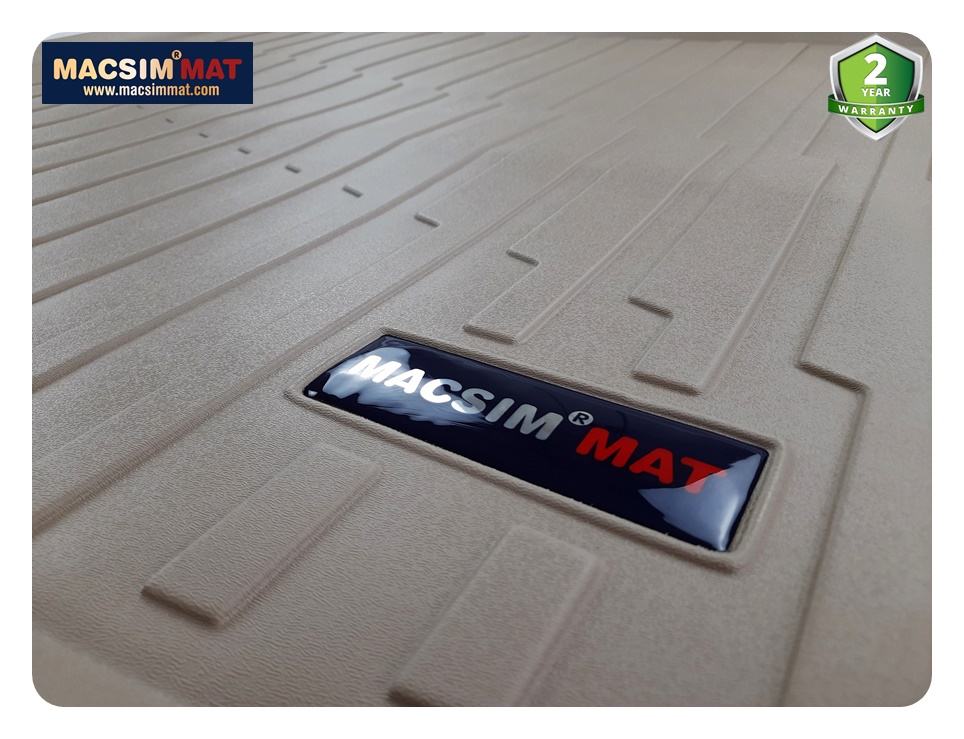 Thảm lót cốp xe ô tô VOLVO XC60 2018-đến nay nhãn hiệu Macsim chất liệu TPV cao cấp (VT002) màu be