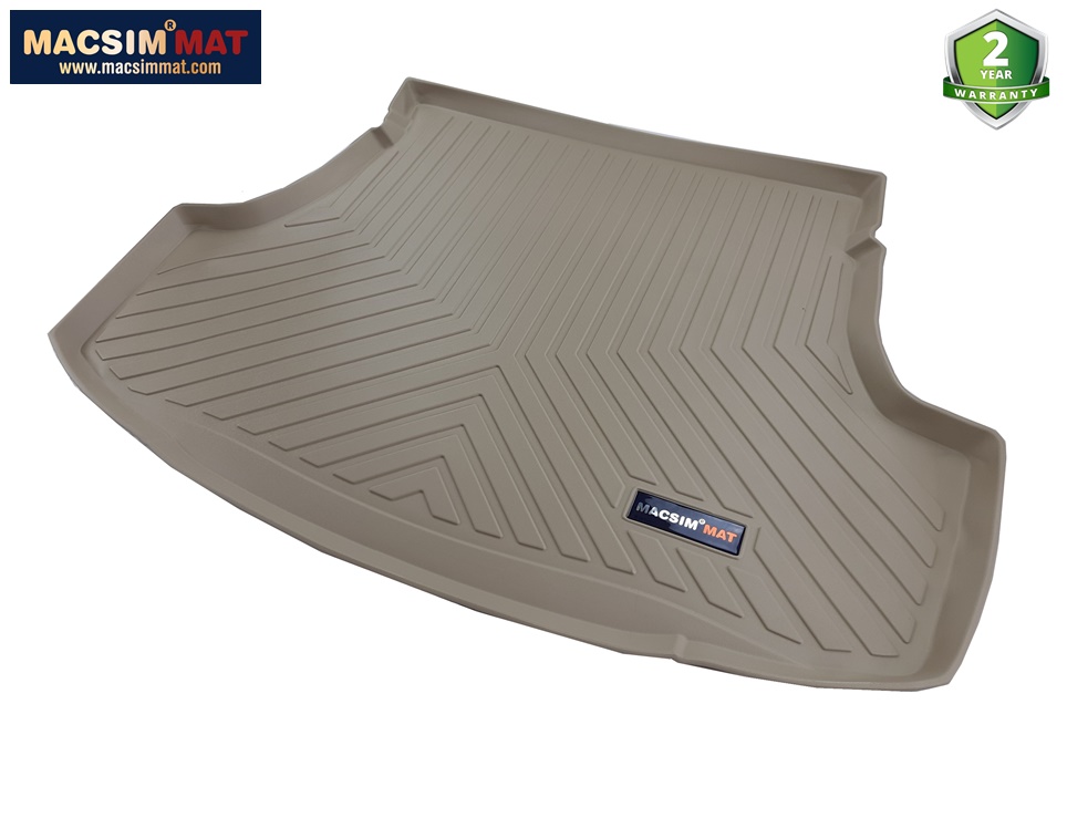 Thảm lót cốp xe ô tô TOYOTA YARIS 2013- 2017 nhãn hiệu Macsim chất liệu TPV cao cấp màu đen(285)