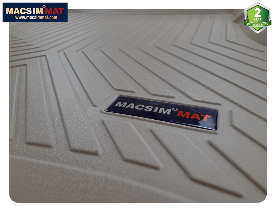 Thảm lót cốp xe ô tô TOYOTA YARIS 2013- 2017 nhãn hiệu Macsim chất liệu TPV cao cấp màu đen(285)
