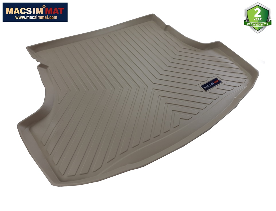 Thảm lót cốp xe ô tô TOYOTA YARIS 2013- 2017 nhãn hiệu Macsim chất liệu TPV cao cấp màu đen(285)