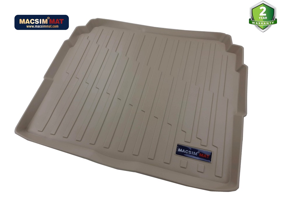 Thảm lót cốp hn xe ô tô Peugeot 3008 2017- nay nhãn hiệu Macsim chất liệu TPV cao cấp 348 màu be
