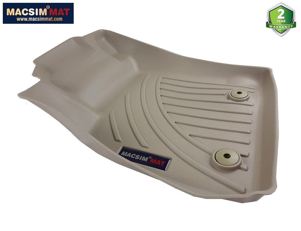 Thảm lót sàn xe ô tô Ford ecosport 2012 + màu be - Nhãn hiệu Macsim chất liệu nhựa TPV