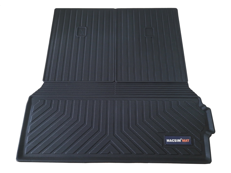 Thảm lót cốp xe ô tô BMW X7 2019+ nhãn hiệu Macsim chất liệu TPV cao cấp màu đen (d0363)