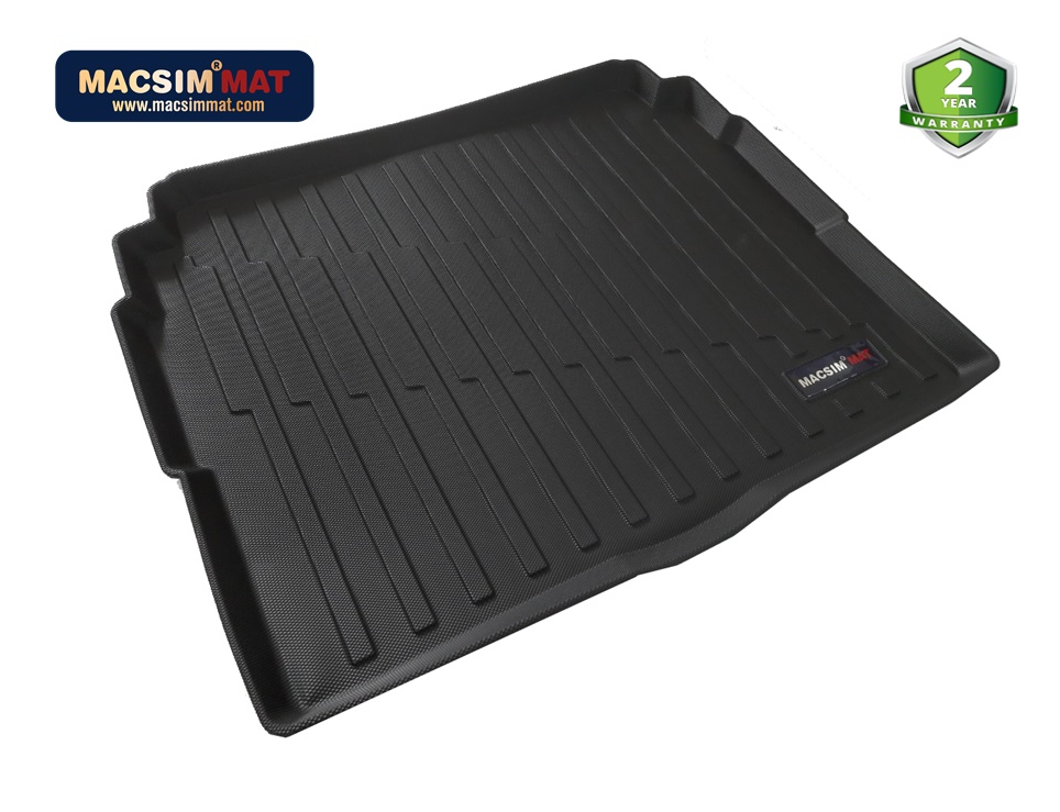 Thảm lót cốp hn xe ô tô Peugeot 3008 2017- nay nhãn hiệu Macsim chất liệu TPV cao cấp 348 màu đen