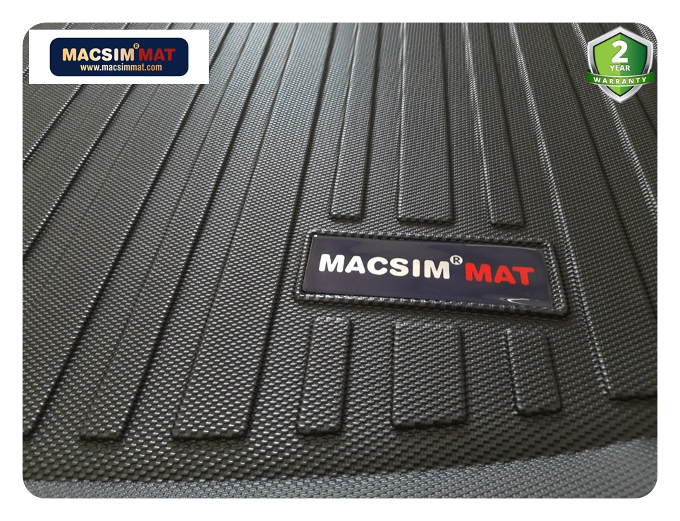 Thảm lót cốp hn xe ô tô MAZDA CX3 2017+nhãn hiệu Macsim chất liệu TPV cao cấp màu đen  (348)