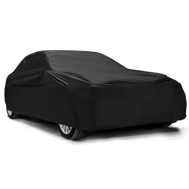 Bạt phủ ô tô trong nhà sedan cỡ 3L vải thun - màu đen