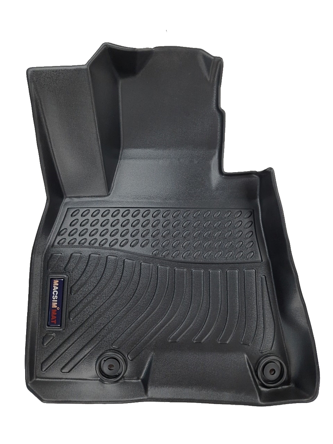 Thảm lót sàn xe ô tô Hyundai Genesis GV80 Nhãn hiệu Macsim chất liệu nhựa TPE cao cấp màu đen