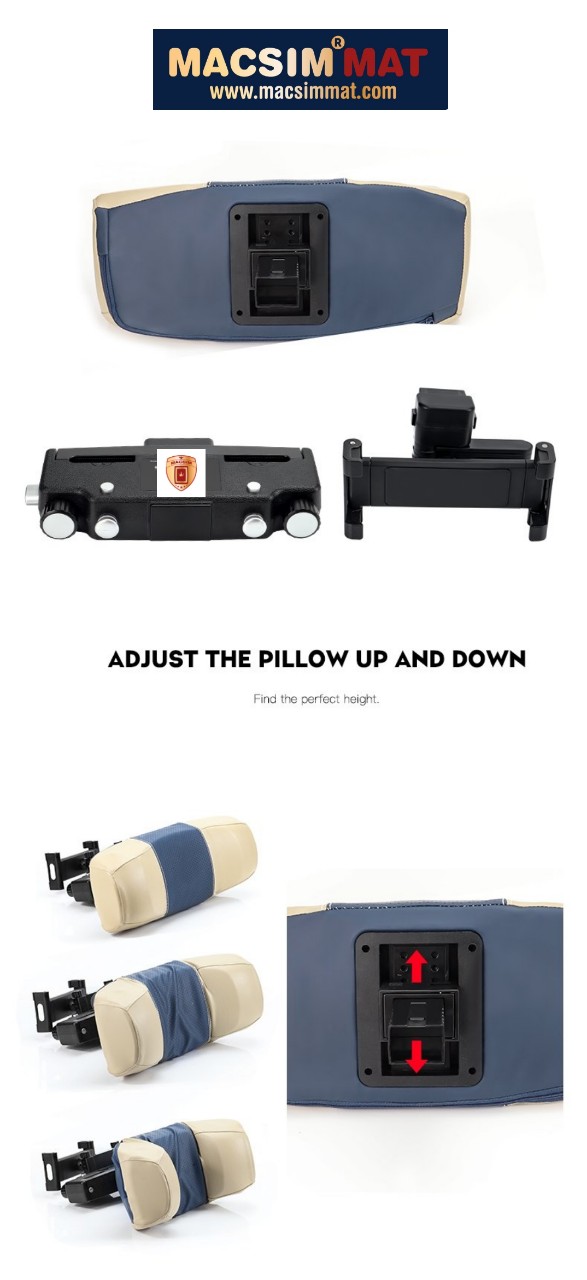 Gối tựa đầu ô tô cao cấp nhãn hiệu Macsim mã CHP03B màu be