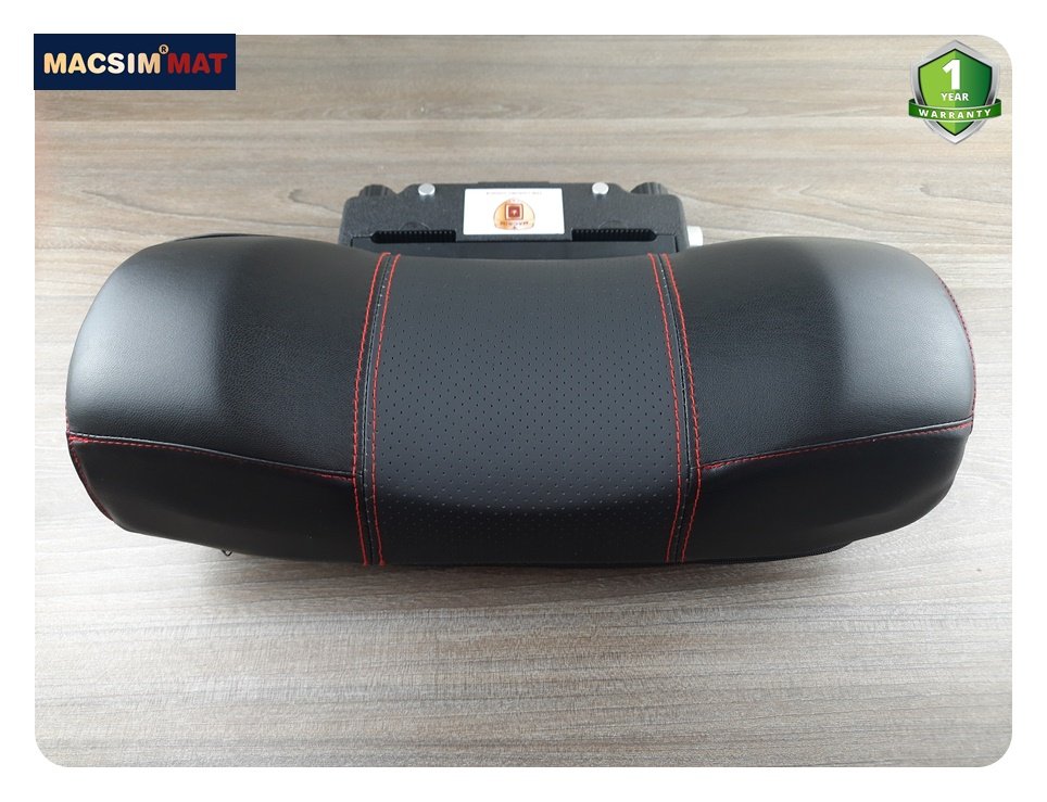 Gối tựa đầu ô tô cao cấp nhãn hiệu Macsim tích hợp giá treo điện thoại mã CHP03A màu đen