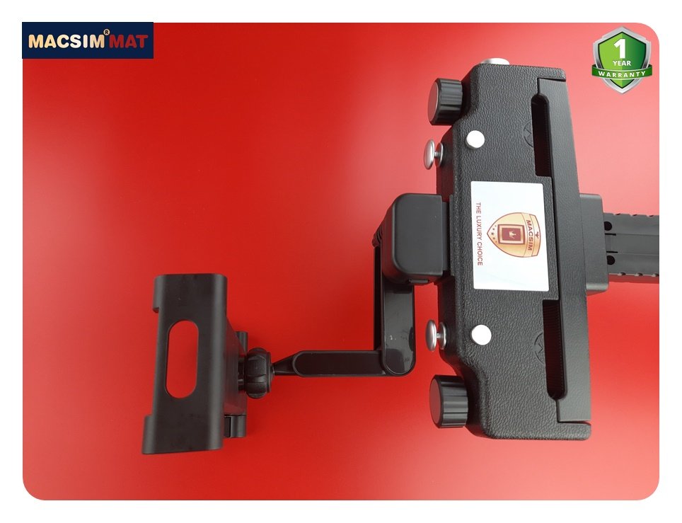 Gối tựa đầu ô tô cao cấp nhãn hiệu Macsim tích hợp giá treo điện thoại mã CHP03A màu đen