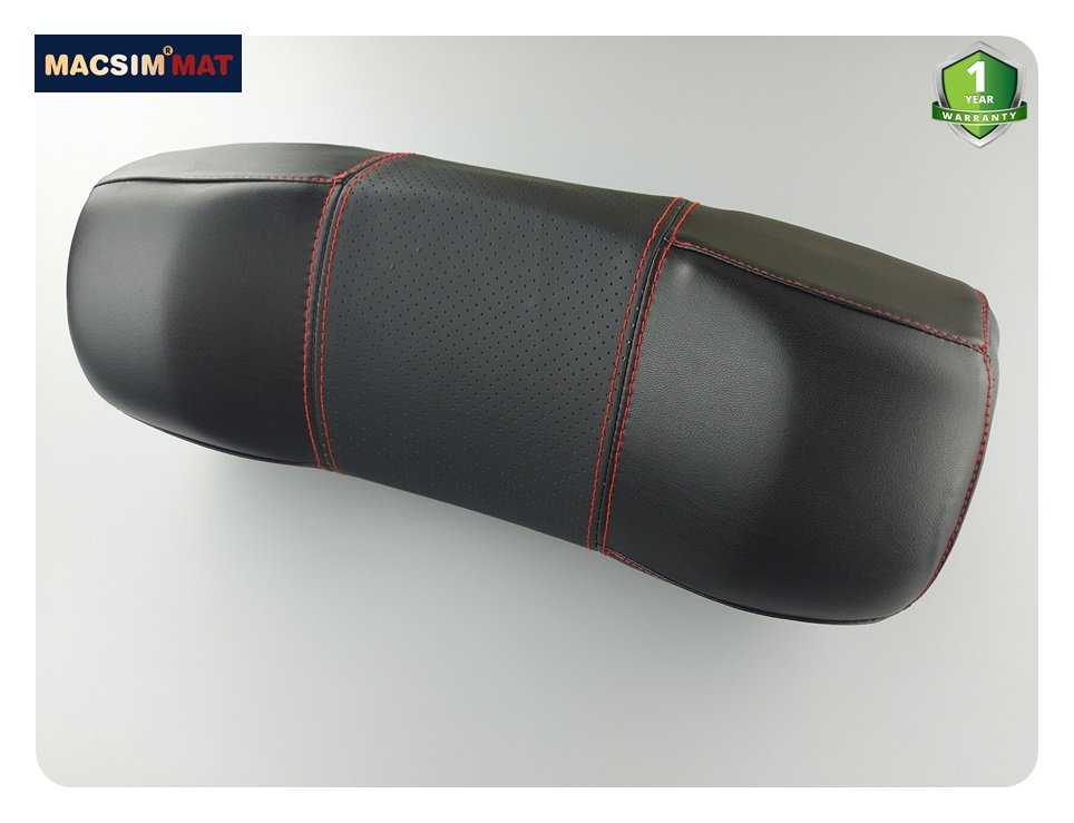 Gối tựa đầu ô tô cao cấp nhãn hiệu Macsim tích hợp giá treo điện thoại mã CHP03A màu đen