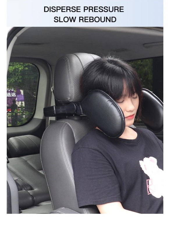 Gối tựa đầu ô tô cao cấp nhãn hiệu Macsim mã CHP02b màu đen