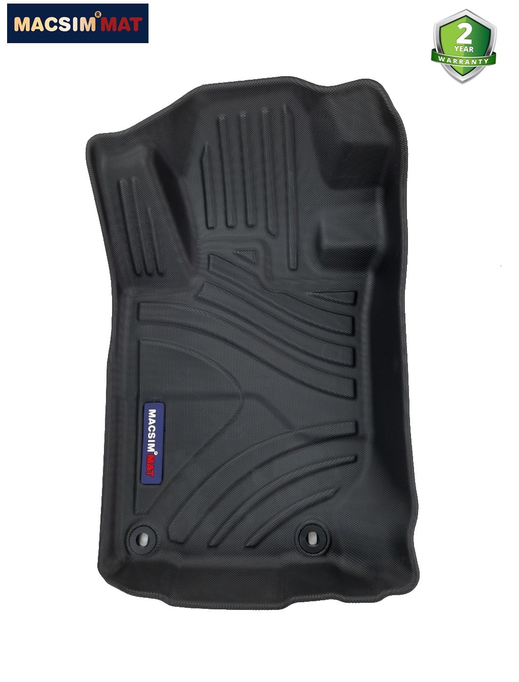 Thảm lót sàn xe ô tô Mitsubishi Pajero Sport 2011 - nay qd Nhãn hiệu Macsim chất liệu nhựa TPV cao cấp màu đen