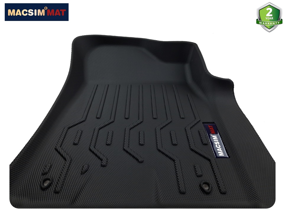 Thảm hn lót sàn xe ô tô Infiniti QX80 Nhãn hiệu Macsim chất liệu nhựa TPV cao cấp màu đen