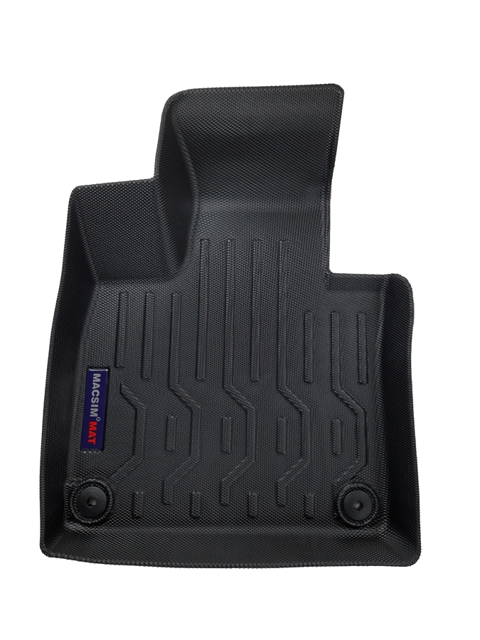 Thảm lót sàn xe ô tô Volvo XC90 2012 đến nay Nhãn hiệu Macsim chất liệu nhựa TPV cao cấp màu đen nhám (FDW-051)