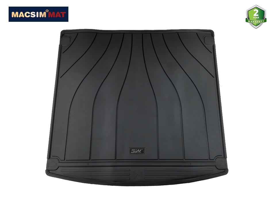 Thảm lót cốp xe ô tô Porsche Cayenne 2018+ nhãn hiệu Macsim 3W chất liệu TPE cao cấp màu đen