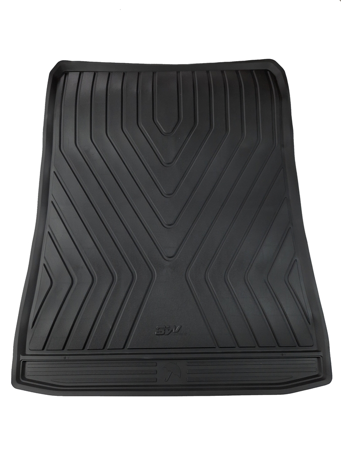 Thảm lót cốp xe ô tô BMW 5 series/ 520i/528i/530i series 2017 nhãn hiệu Macsim 3W chất liệu TPE cao cấp màu đen