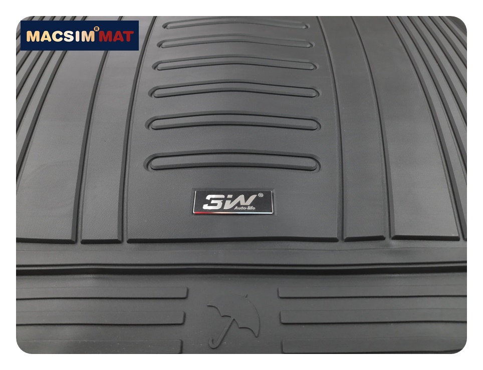 Thảm lót cốp xe ô tô Audi Q5 2018+ nhãn hiệu Macsim 3W chất liệu TPE cao cấp màu đen