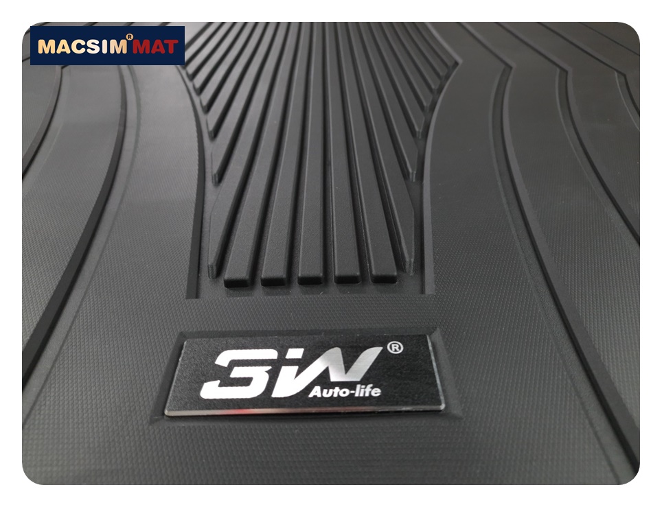 Thảm lót cốp xe ô tô Mercedes C 2022+ nhãn hiệu Macsim 3W chất liệu TPE cao cấp màu đen