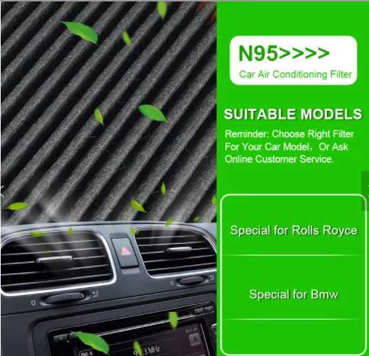 Lọc gió điều hòa cao cấp Macsim N95 xe ô tô Toyota Fortuner/ Inova 2016 - nay;  Toyota Highlander 7 chỗ - 2015;  Toyota Highlander 7 chỗ 2015 - 2017; Toyota Camry 2012 - 2016; Toyota Camry 2012 - 2016  (mã MS1919)