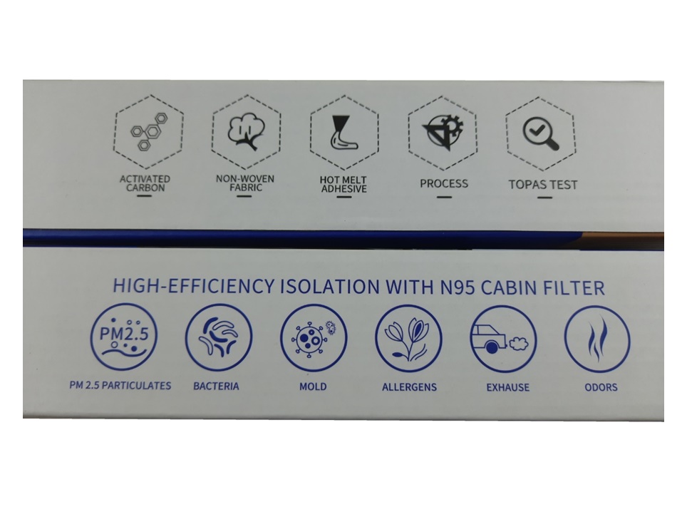 Lọc gió điều hòa cao cấp Macsim N95 xe ô tô Honda CRV - 2010- 2015; Honda Accord 9th 2014 - 2016;  Honda Accord 10th -2018; Honda Civic -2012-2014 (mã MS2358)