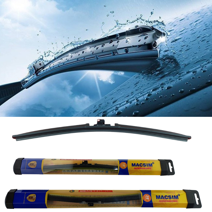 Combo cần gạt nước mưa ô tô Nano Silicon Macsim cho xe Hyundai Santafe 2019-nay, Tucson 2014-2018