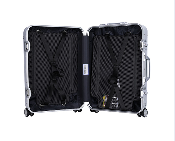 Vali cao cấp hợp kim nhôm nguyên khối MS1307 màu đen 20inches