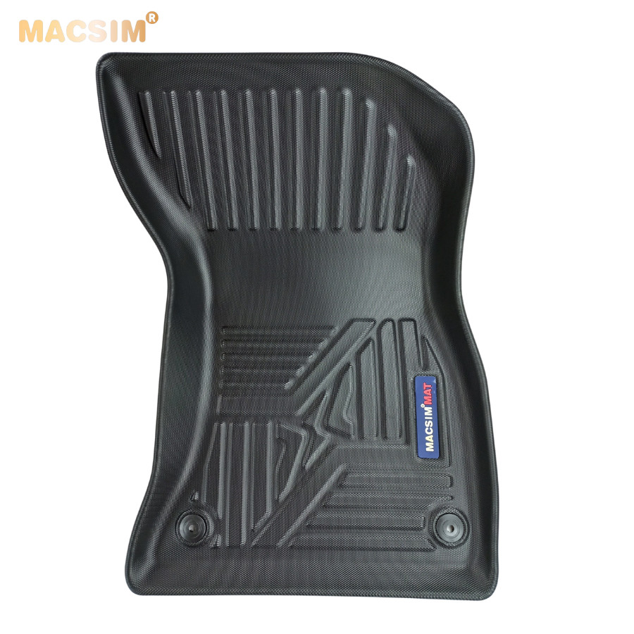 Thảm lót sàn xe ô tô Audi Q5L  qd ( bản ngắn )  2018 - nay Nhãn hiệu Macsim chất liệu nhựa TPE đúc khuôn cao cấp - màu đen