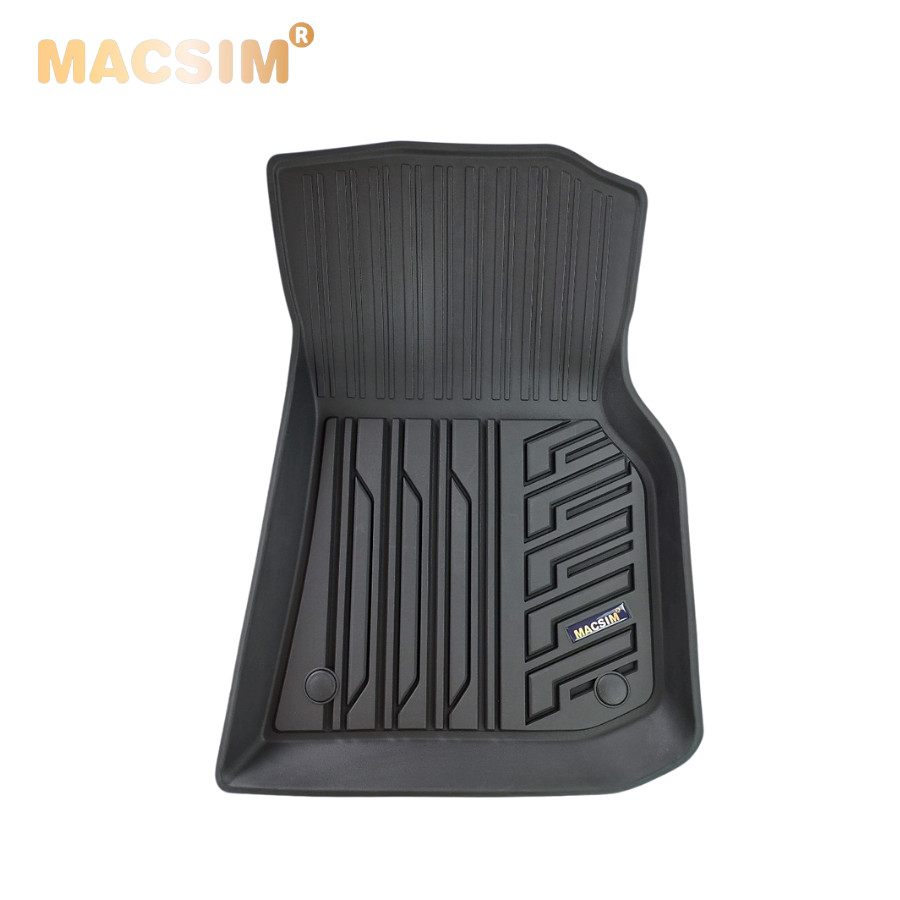 Thảm lót sàn xe ô tô BMW X4 2018+ Nhãn hiệu Macsim chất liệu nhựa TPE đúc khuôn cao cấp - màu đen
