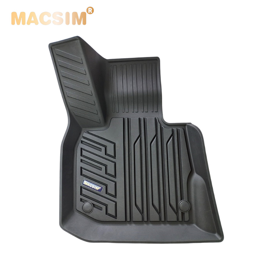 Thảm lót sàn xe ô tô BMW X4 2018+ Nhãn hiệu Macsim chất liệu nhựa TPE đúc khuôn cao cấp - màu đen
