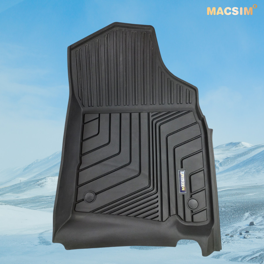 Thảm lót sàn xe ô tô Toyota Land Cruiser 2002 - 2008 Nhãn hiệu Macsim chất liệu nhựa TPE cao cấp màu đen