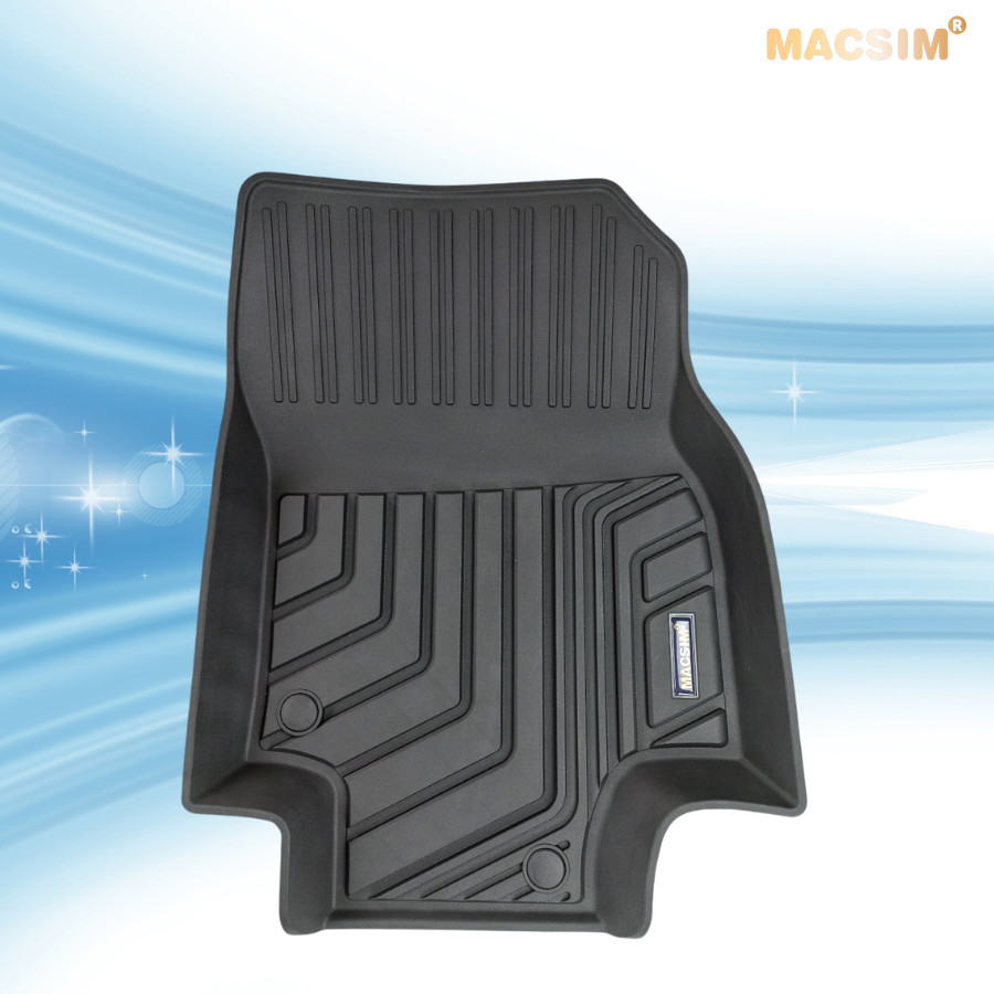 Thảm lót sàn xe ô tô Toyota Highlander 2020+ Nhãn hiệu Macsim chất liệu nhựa TPE cao cấp màu đen