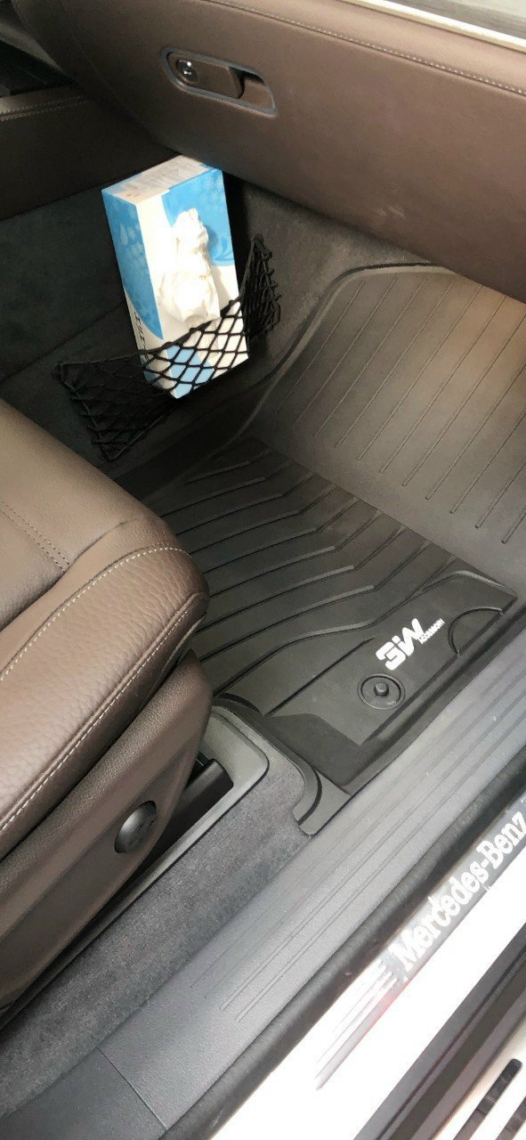 Thảm lót sàn xe ô tô Mercedes GLS 2020 - nay Macsim 3W – TPE đúc khuôn cao cấp, Dễ vệ sinh