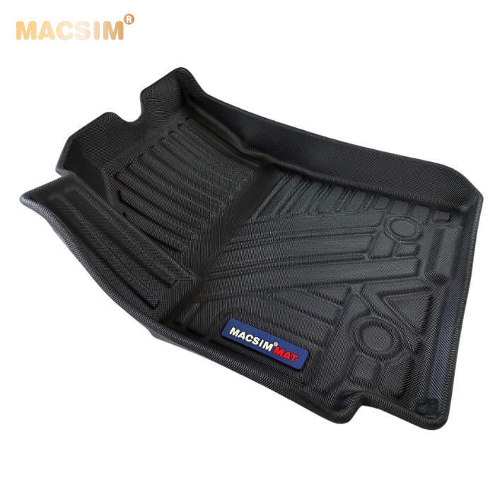 Thảm lót sàn xe ô tô qd Hyundai Creta qd 2020 - nay  Nhãn hiệu Macsim chất liệu nhựa TPV cao cấp màu đen