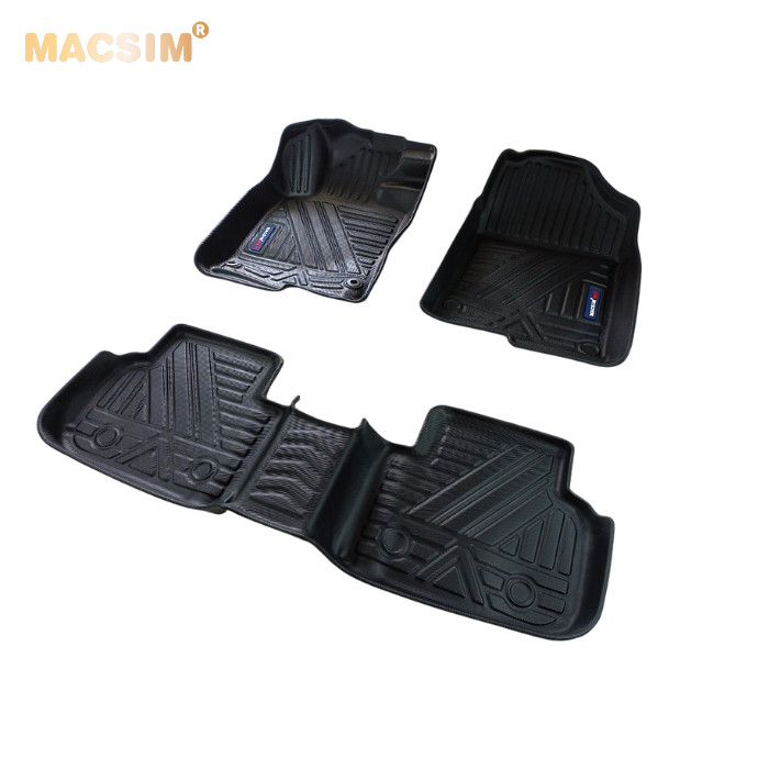 Thảm lót sàn xe ô tô Honda Civic qd 2022 Nhãn hiệu Macsim chất liệu nhựa TPV cao cấp màu đen
